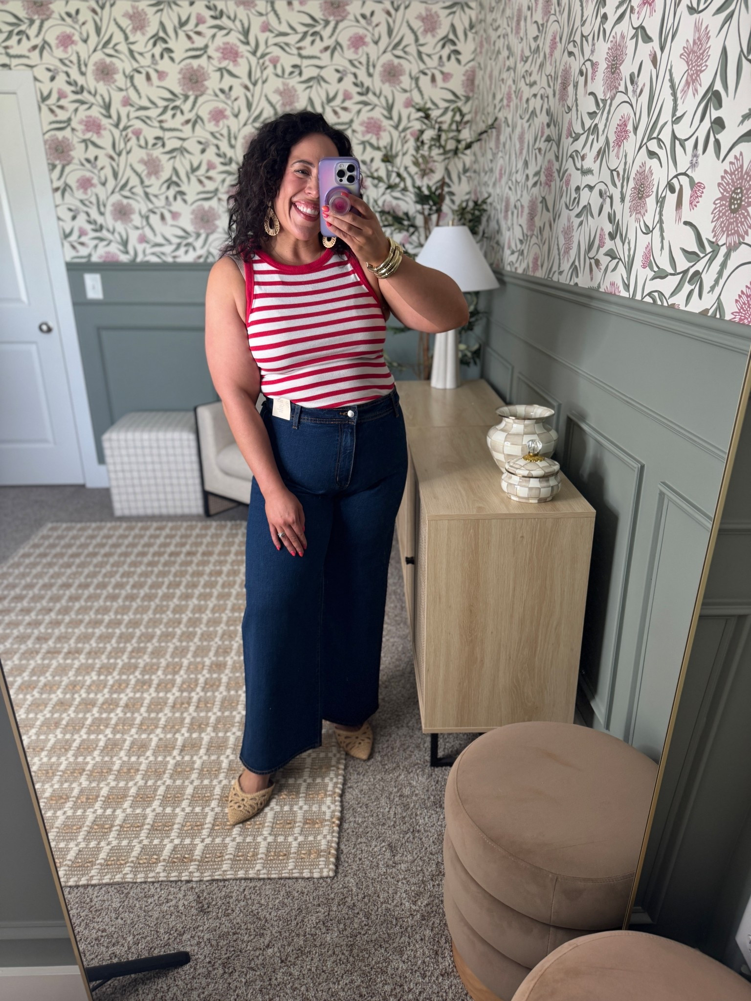 The perfect casual outfit! Wearing the viral jeans from Target is size 12 and top in size large! Perfect for spring! 

spring outfit, midsize fashion, target outfits, size 12 outfit inspo 

#LTKFindsUnder100 #LTKFindsUnder50 #LTKMidsize