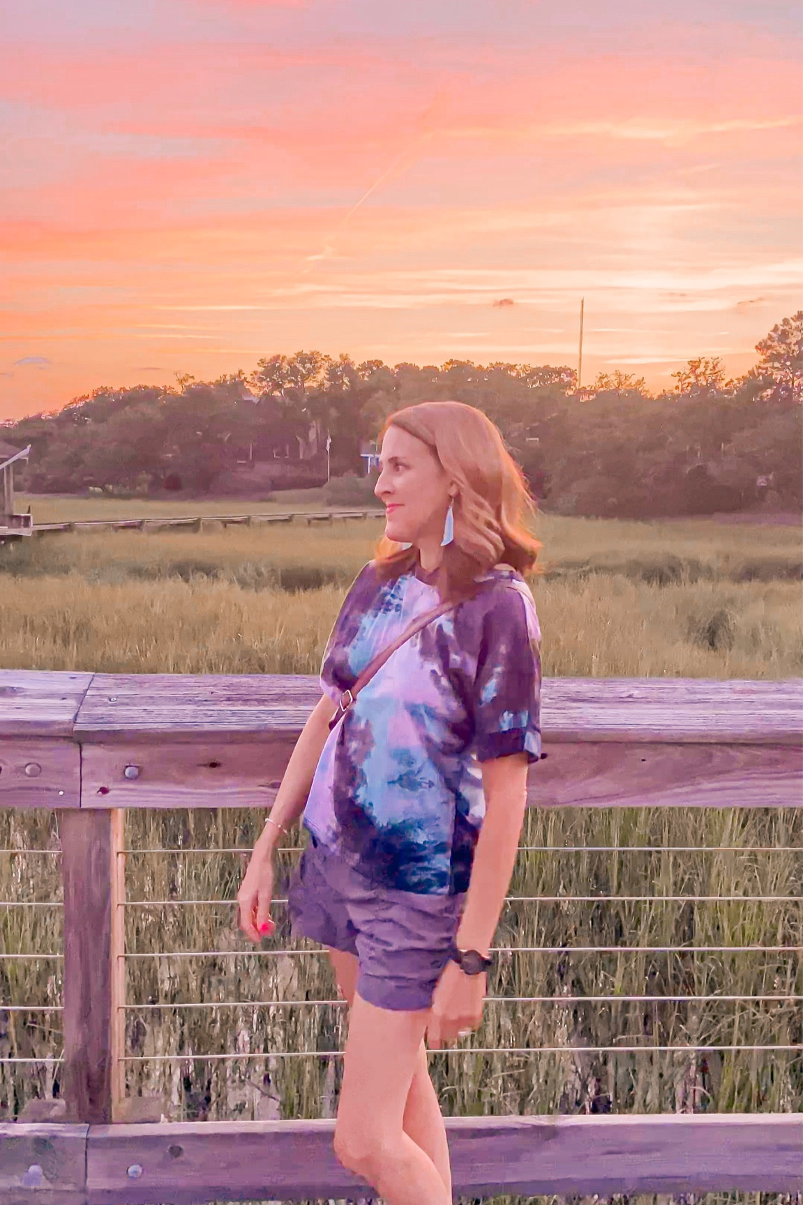 Shein fashion. Tye-dye open back shirt, rouched shorts
**I’m wearing a small in both 
Runs true to size 

#LTKstyletip #LTKunder50 #LTKtravel