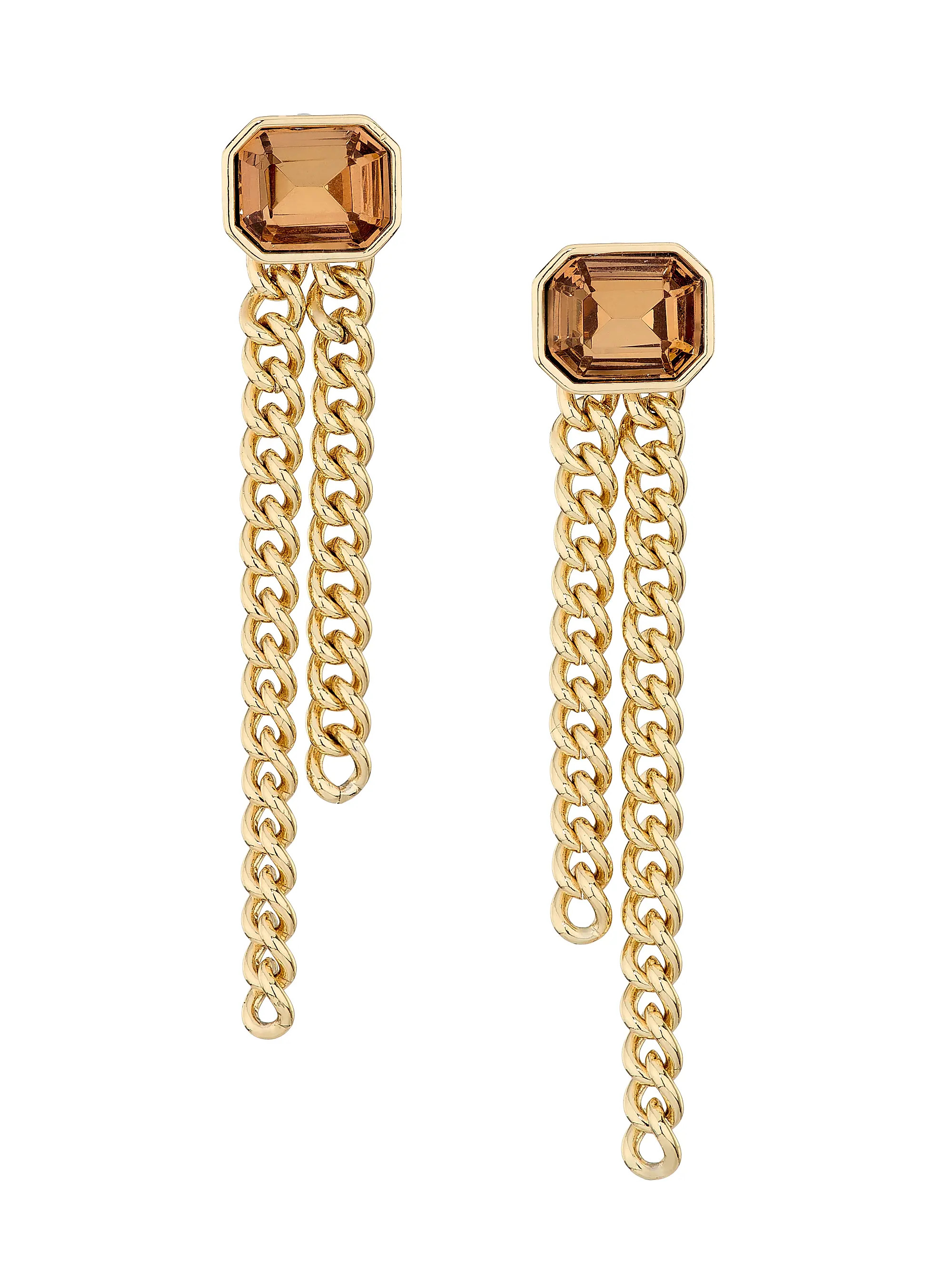 Mariel Goldtone & Glass Crystal Drop Earrings | Saks Fifth Avenue