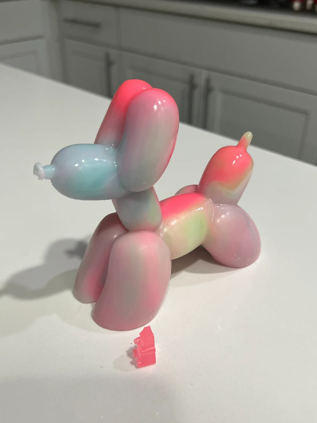 Rainbow Balloon Dog, 3D Pop Art, Candy Art, 3D Candy, Kids Nursery Decor, Pop Art Decor, Shelf De... | Etsy (US)
