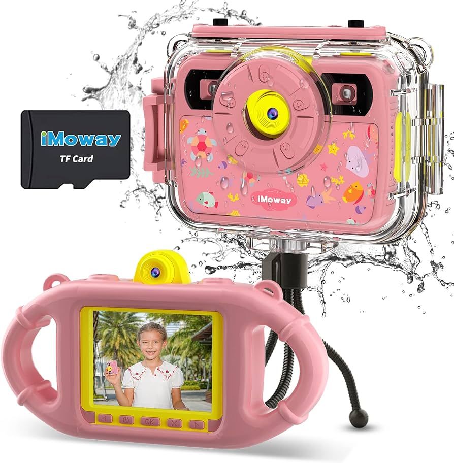 iMoway Kid Camera for Girls, Birthday Toys for Girls Underwater Digital Video Camera for Girls wi... | Amazon (US)