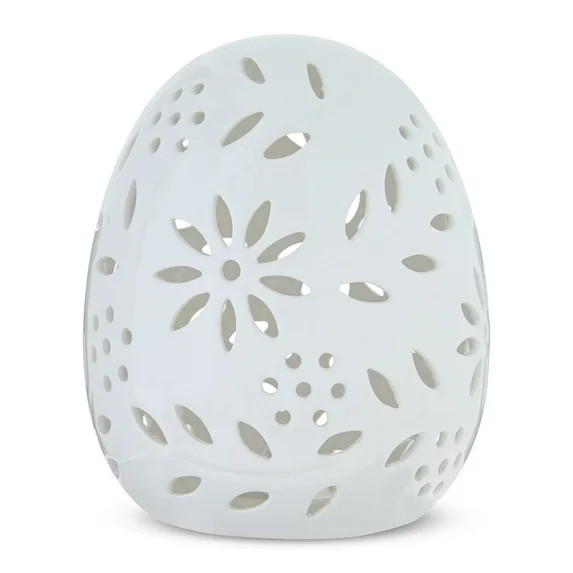 Large Light-Up Ceramic Egg Decoration, White, Easter by Way To Celebrate | Walmart (US)