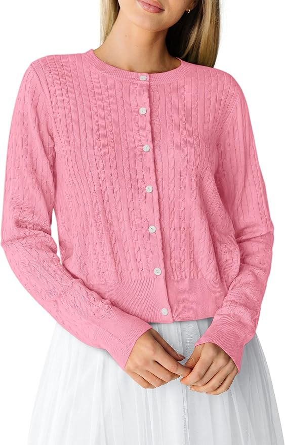 PRETTYGARDEN Women Lightweight Button Up Cardigan Sweaters | Amazon (US)