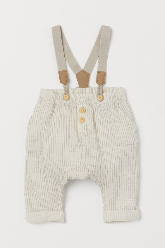 Cotton Pants with Suspenders | H&M (US + CA)