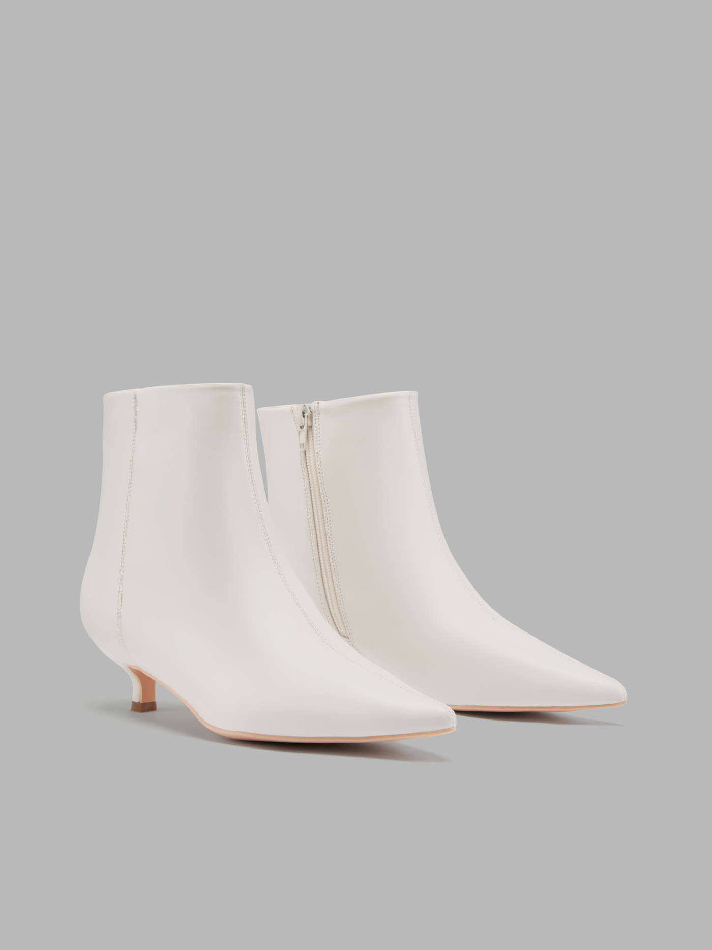 KITTEN HEEL ANKLE BOOTS | Cider