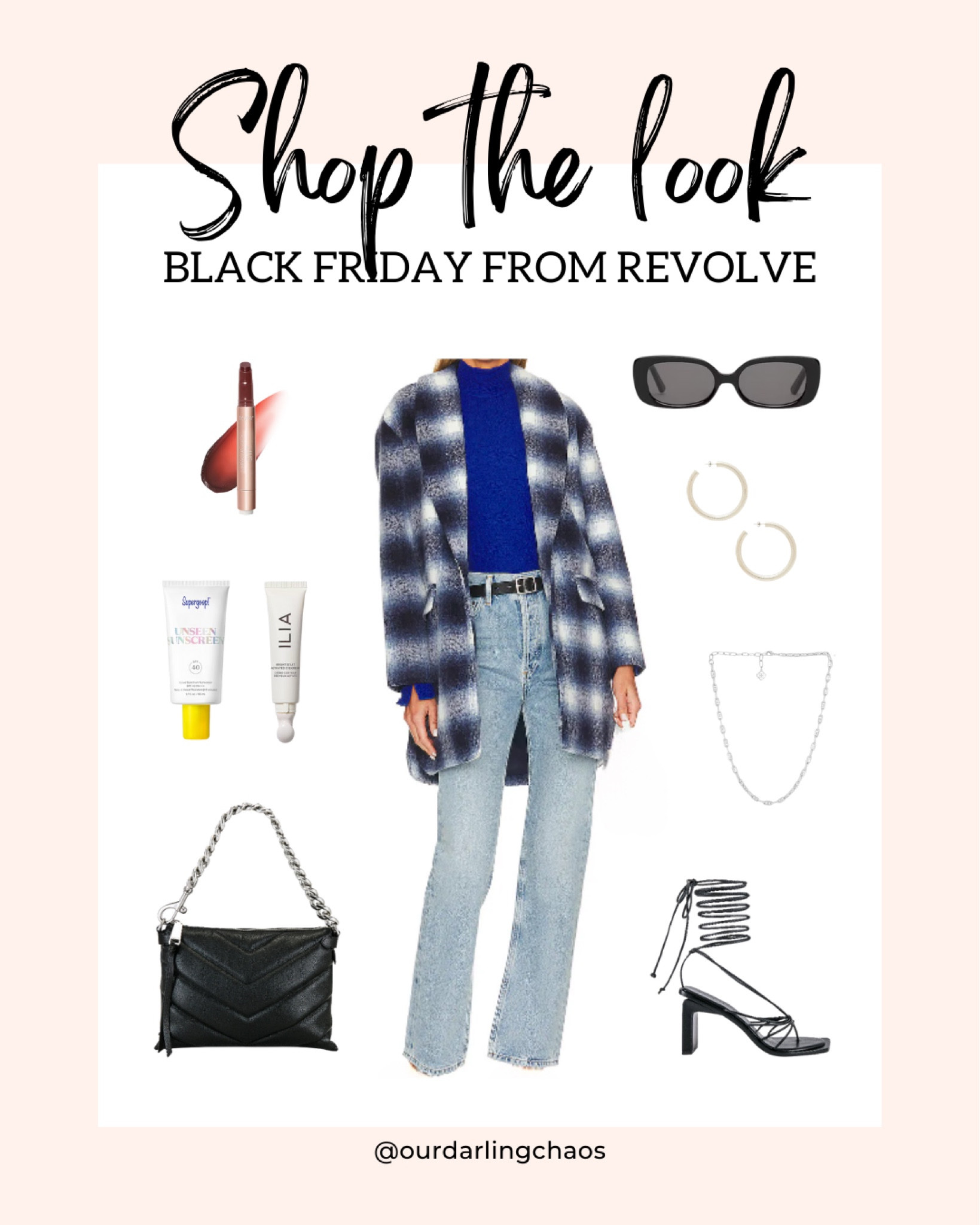 Revolve Black Friday sale!!🖤😍
I love this Steve Madden flannel jacket paired with the Raul Top in blue! 
This is a perfect holiday outfit! Would even be cute with boots instead of heels!🖤🖤

#LTKitbag #LTKCyberWeek #LTKHoliday