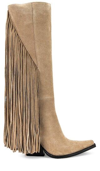 Cattle Boot in Beige Suede | Revolve Clothing (Global)
