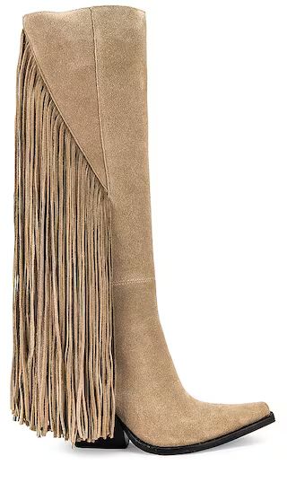 Cattle Boot in Beige Suede | Revolve Clothing (Global)