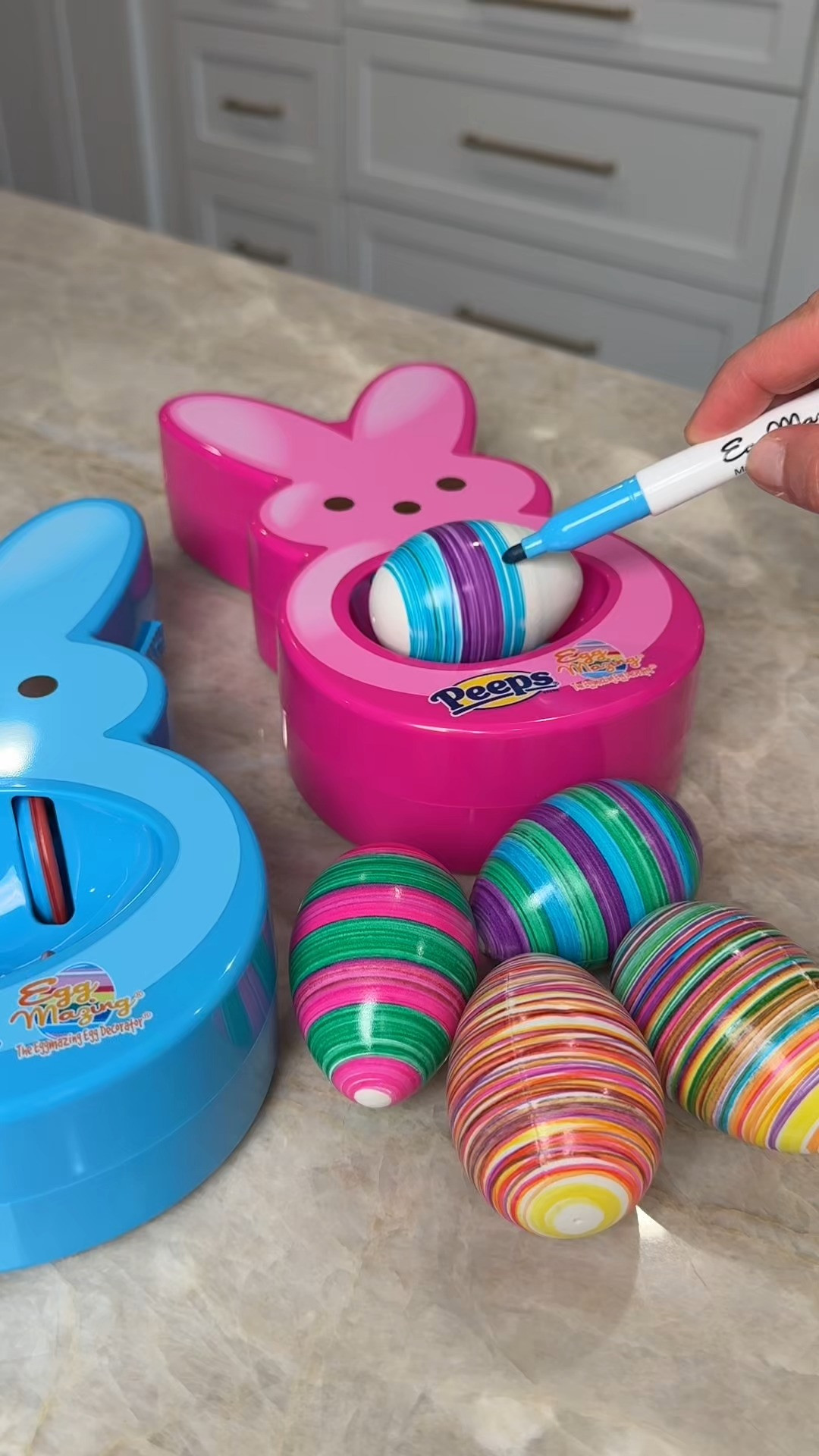 Save this for Easter! These Easter eggs came out WAY cooler than I expected 😍 Every egg came out so unique + this is a great less of a mess option that kids will LOVE!
Also you can use fake eggs like I did! Hard boiled eggs work too though 🐰 

 #LTKmomlife #LTKSeasonal #LTKKids