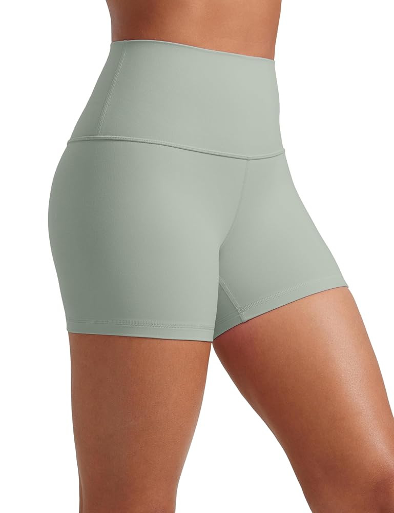 CRZ YOGA Womens Butterluxe Biker Shorts 4'' - High Waisted Booty Workout Volleyball Yoga Spandex | Amazon (US)