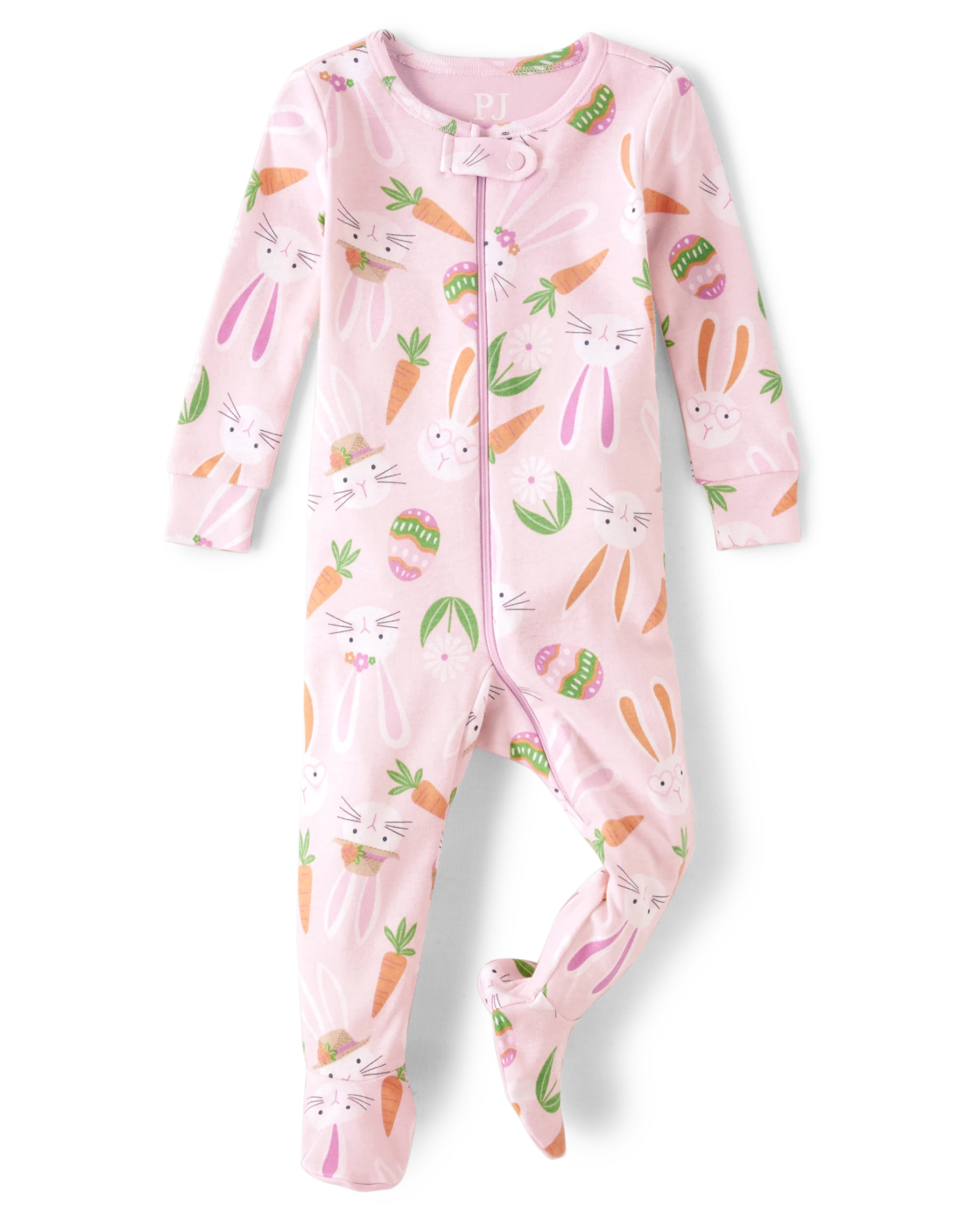 Baby And Toddler Girls Matching Family Easter Bunny Snug Fit Cotton One Piece Pajamas - cameo | The Children's Place