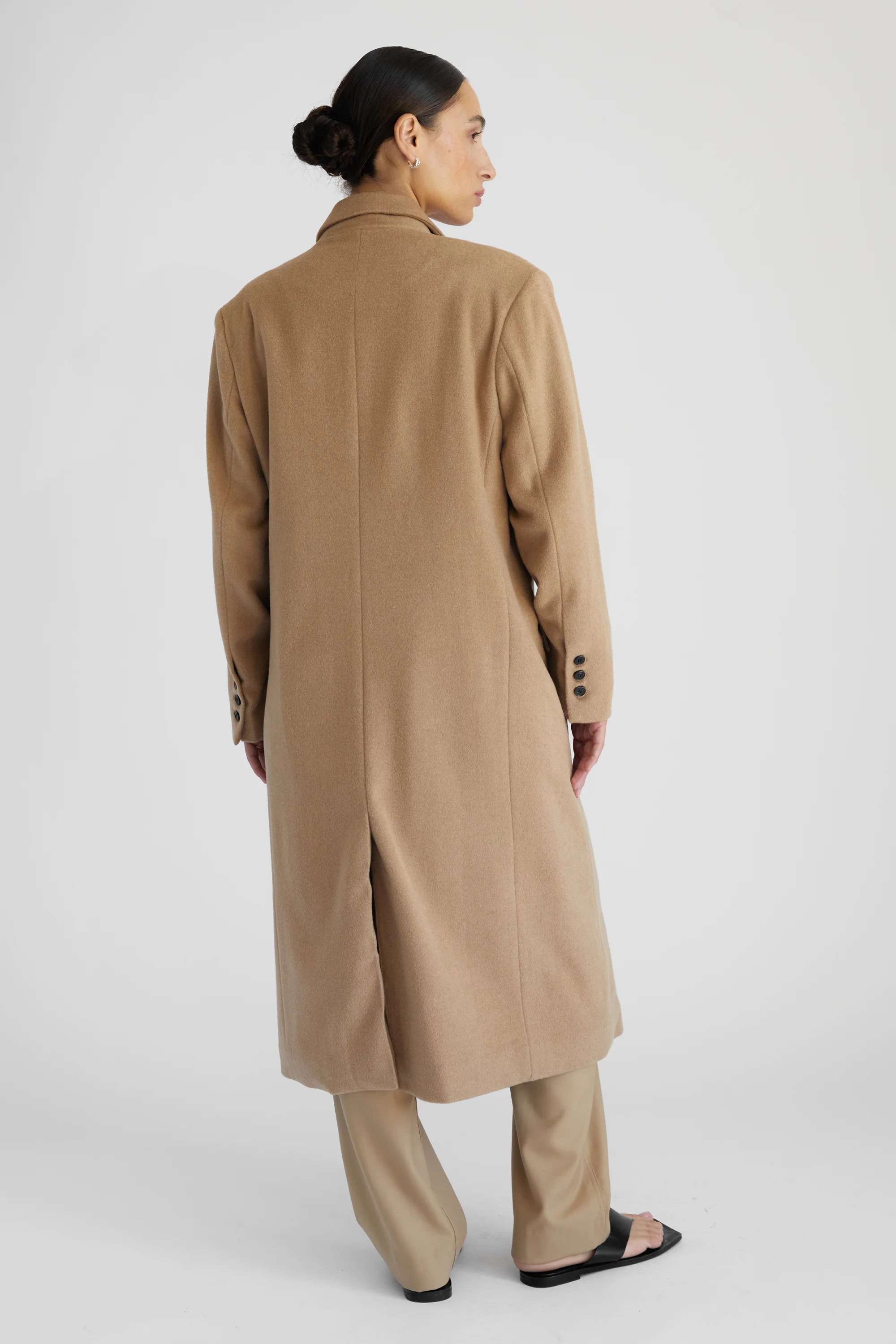 Long Wool Cashmere Coat | Almina Concept