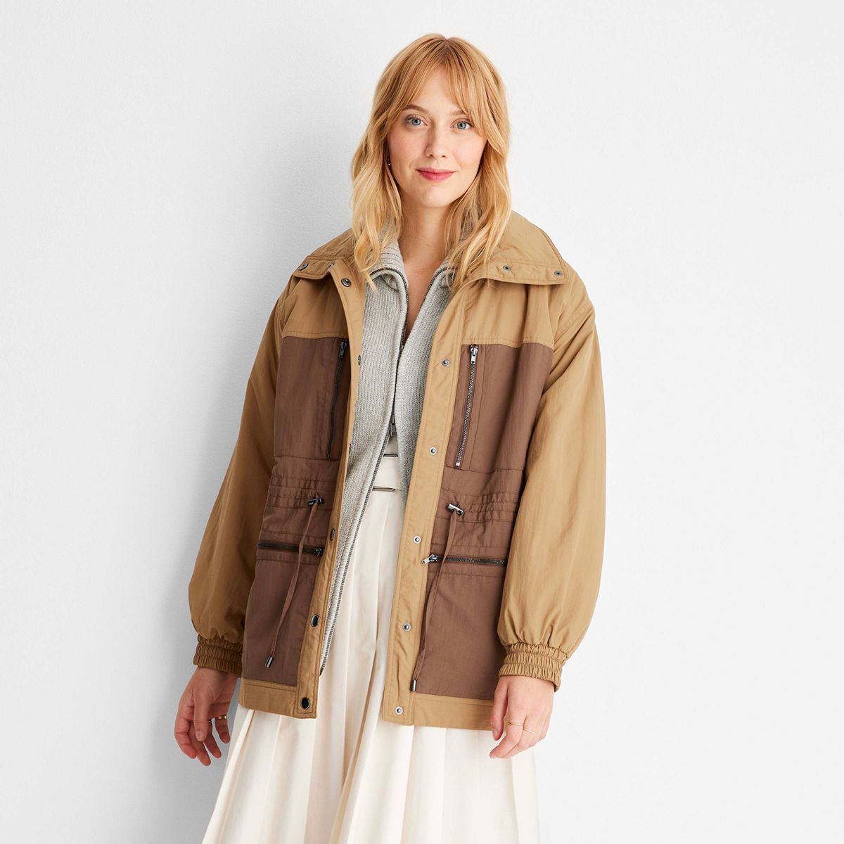 Women's Two Tone Quilt Lined Jacket - Future Collective™ with Reese Blutstein | Target