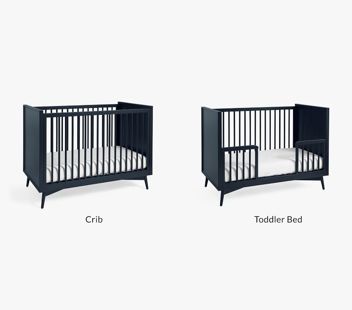 west elm x pbk Mid-Century Convertible Crib | Pottery Barn Kids