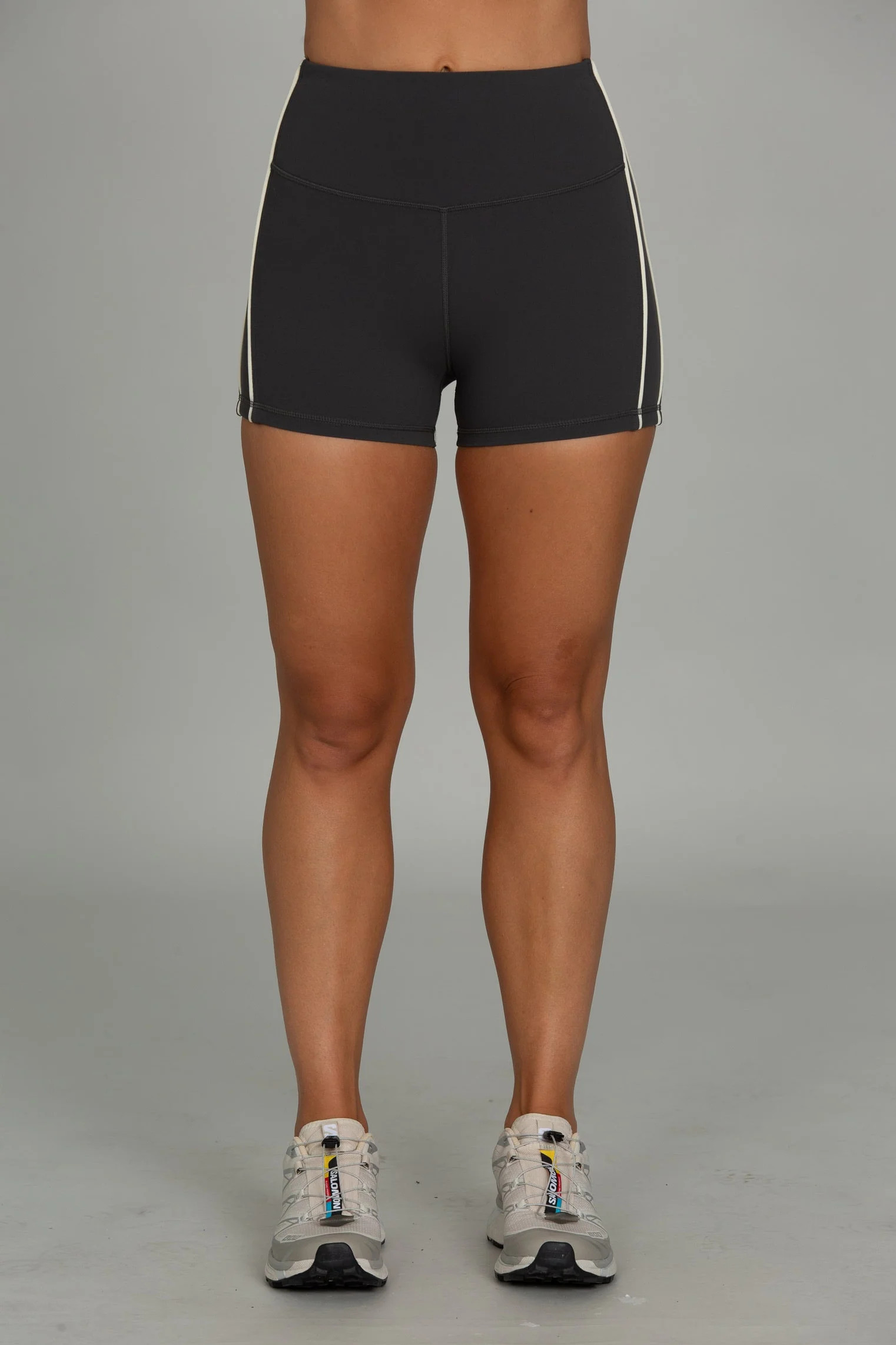 Off-Black Side Stripe 3" StrydeForm Short | Gold Hinge
