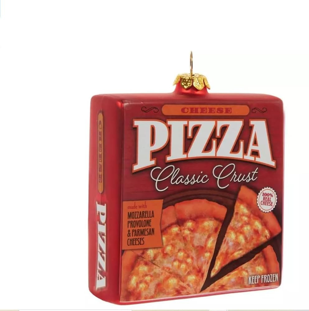 Pizza Box Classic Cheese Christmas Tree Ornament | Amazon (US)