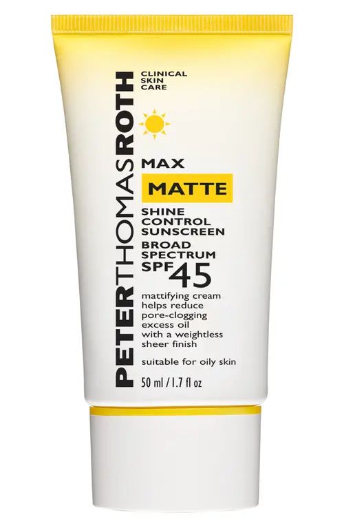 Peter Thomas Roth Max Matte Shine Control Sunscreen Broad Spectrum SPF 45 at Nordstrom | Nordstrom