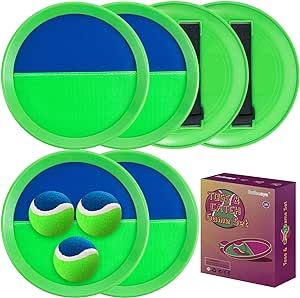 Outside Toys for Kids Ages 4-8 - Toss and Catch Ball Set, Kids Outdoor Games Yard Games for Kids ... | Amazon (US)