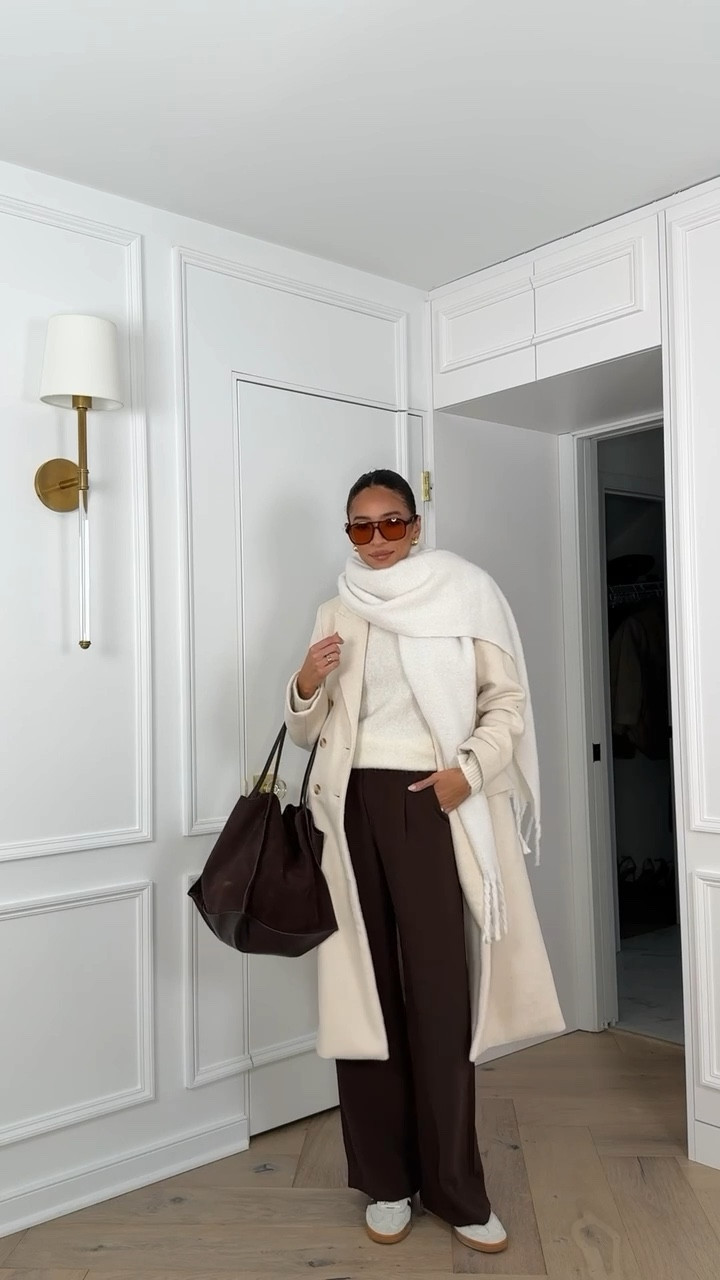 Casual winter outfit for running errands! Sizing below 👇🏽 Exact Coat is the double breasted AF coat but it’s sold out (linked it and similar) but I’m wearing a S for reference Exact Sweater is old Vince but I added similar! Pants: 26 Long 

Casual outfit 
Smart casual
Winter outfit 
Winter fashion
Winter style 

#LTKootd #LTKSeasonal