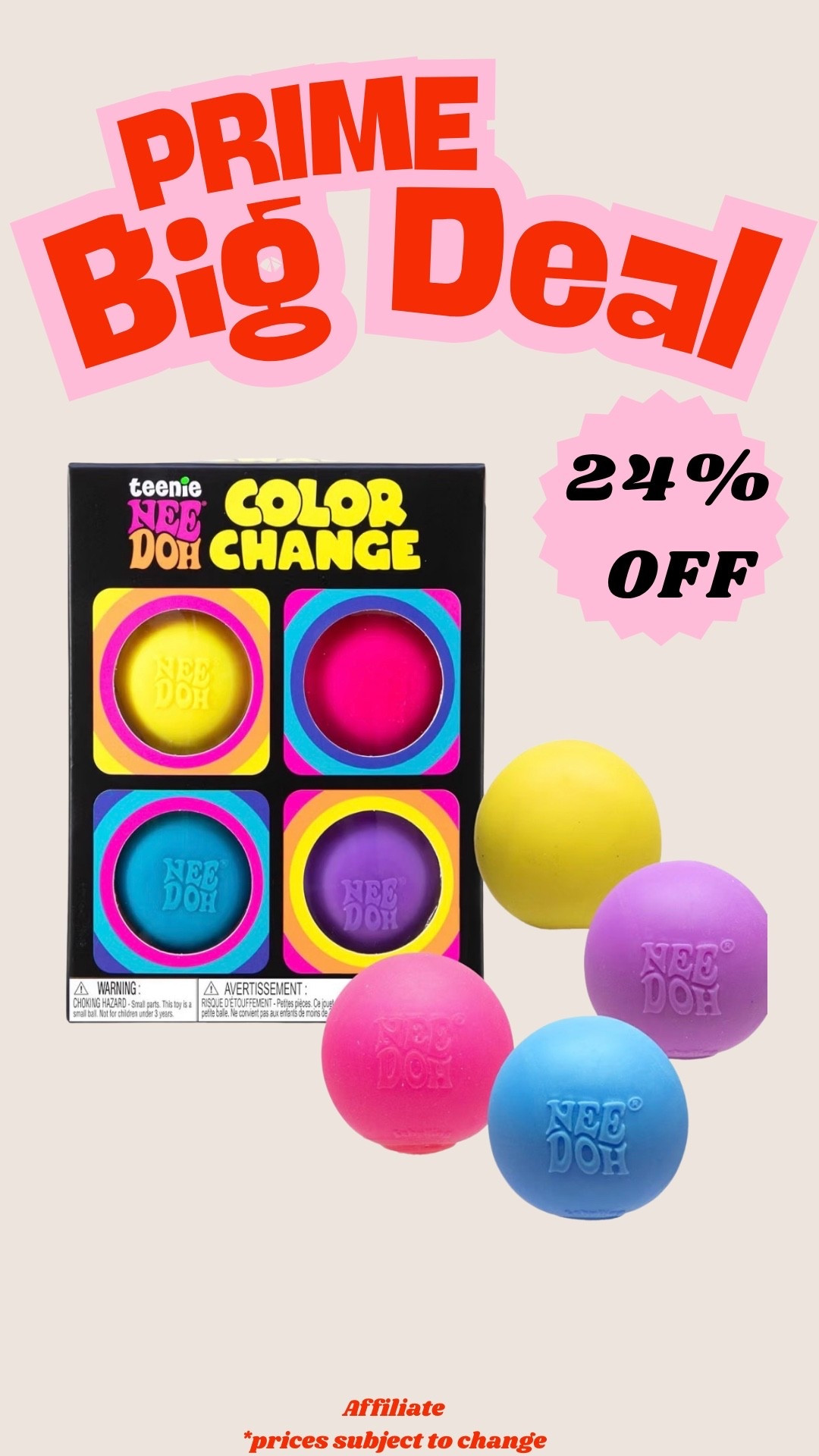 the cutest little stress reliever 💗 these NeeDoh color change balls are 24% off right now!! #LTKfinds #LTKsalealert #giftideas #stockingstuffers #needoh #giftguide