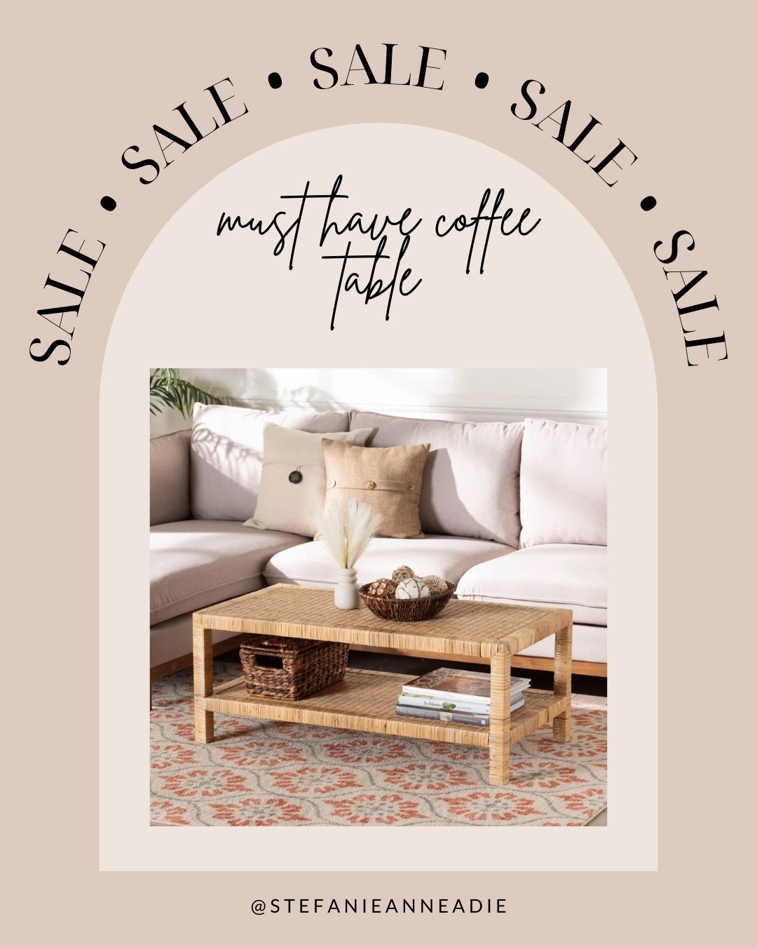 If you’re looking for a new coffee table .. this is it 😍 currently on sale too 🙌🏻 #coffeetable #wayfair #homefinds #homedecor #sale #salealert #bohodecor #livingroom

#LTKSaleAlert #LTKHome