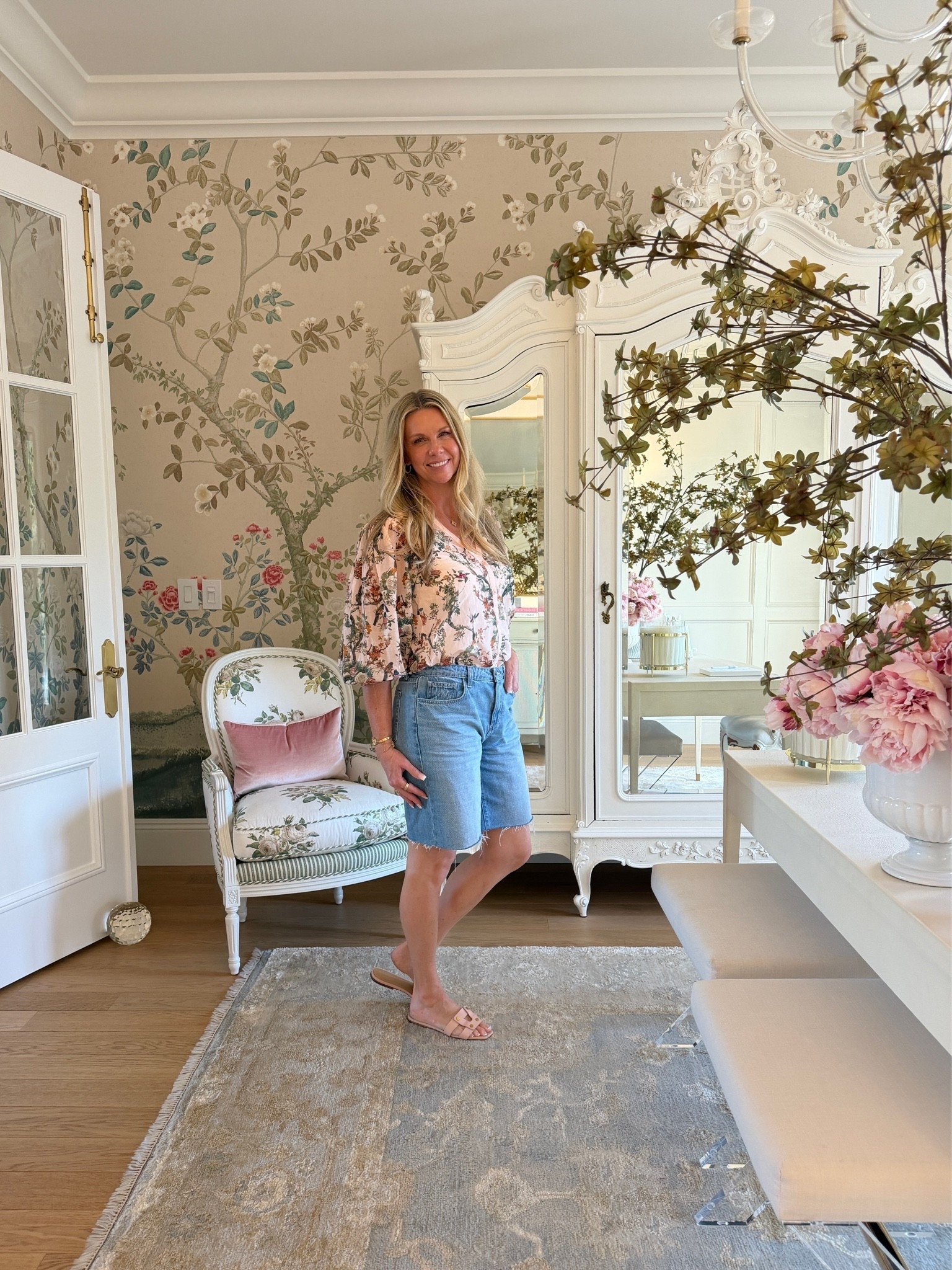 My favorite pink chinoiserie top is on sale!!! I also have the dress and it’s on sale too.

#LTKootd #LTKSaleAlert