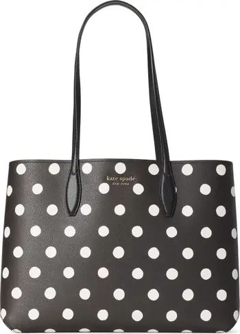 kate spade new york all day sunshine dot large coated canvas tote | Nordstrom | Nordstrom