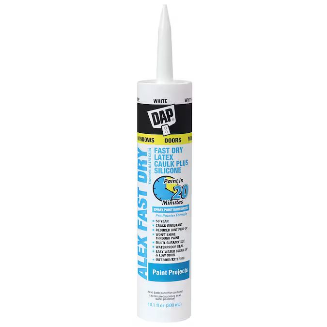 DAP Alex Fast Dry 10.1-oz White Paintable Latex Caulk Lowes.com | Lowe's