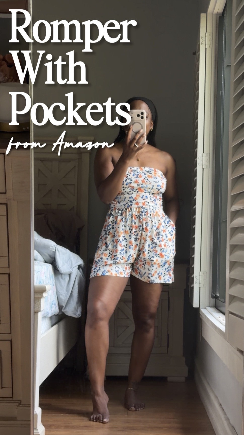 This floral romper is the perfect easy summer outfit 🌸 Lightweight, flattering, and SO comfortable with pockets that actually fit your essentials. I love the strapless fit for vacation dinners, beach trips, brunch, cruises, and casual summer days. It’s one of those throw-on-and-go outfits that still looks put together.

If you’re looking for cute summer rompers, vacation outfits, beachwear, or effortless warm weather fashion finds, this one is a must.

#summerromper #vacationoutfit #floralromper #beachoutfit #summerfashion #casualstyle #romperstyle #vacationwear #traveloutfit #amazonfashion #brunchoutfit #resortwear #summerstyle #womenfashion #ltkfashion

#LTKgrwm #LTKPetite #LTKootd