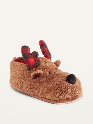 Gender-Neutral Faux-Fur Critter Slippers For Kids | Old Navy (US)