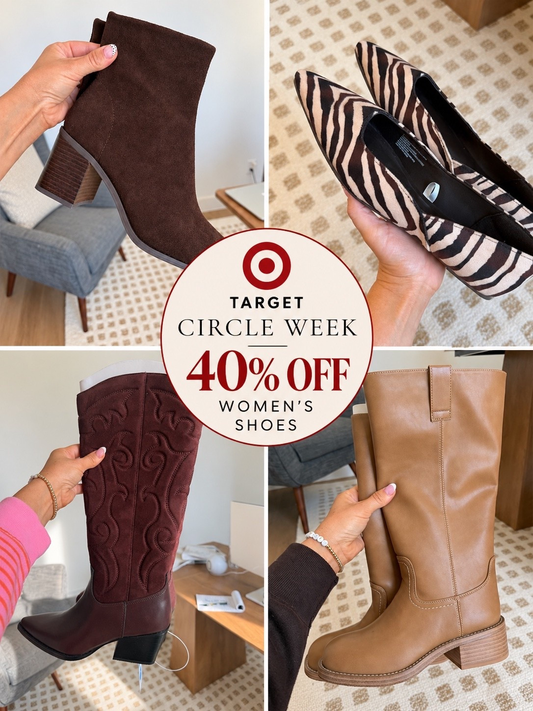 TARGET CIRCLE WEEK IS HERE! 40% off women’s shoes! Linking my favorites!