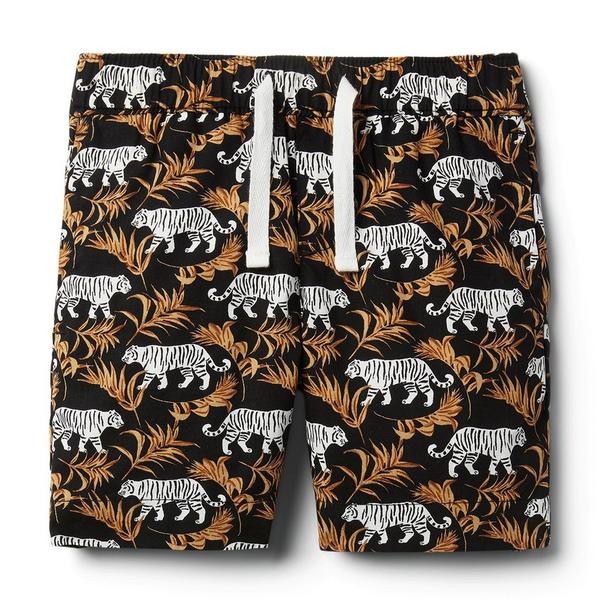 Tiger Poplin Pull-On Short | Janie and Jack