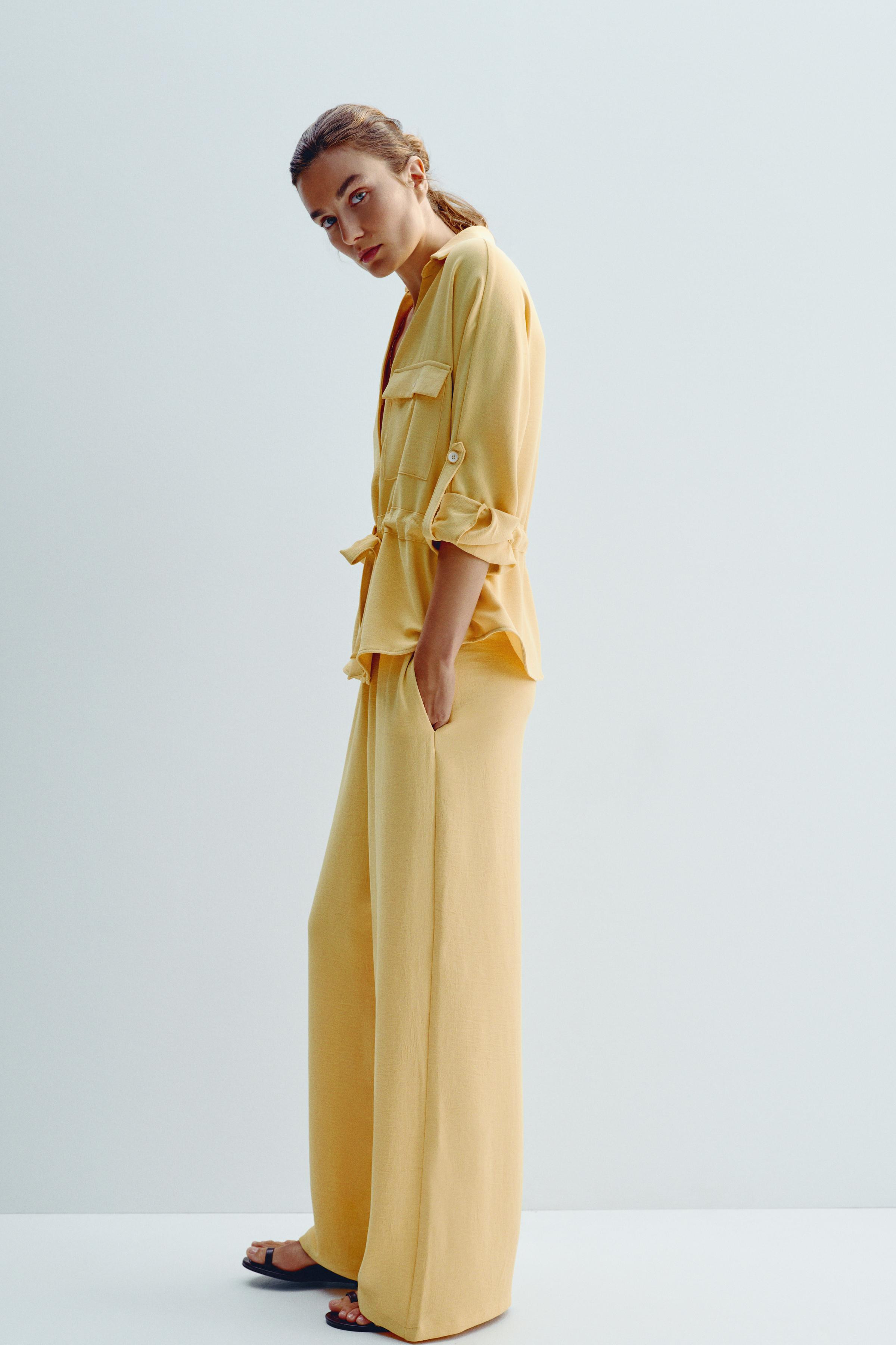 WIDE FLOWING TROUSERS | Zara UK