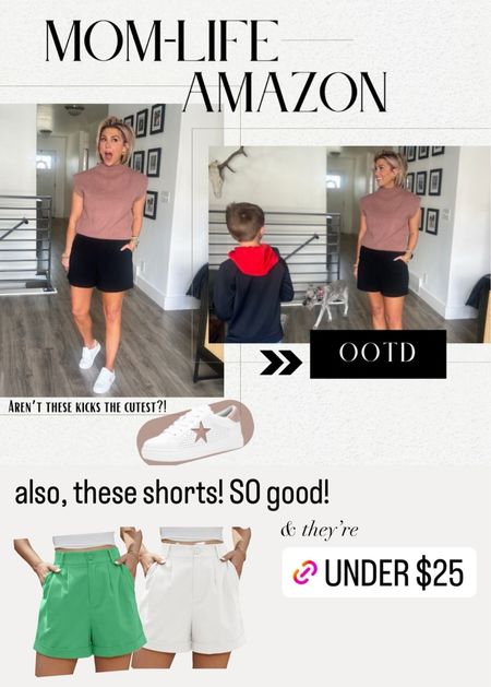 Mom-I-form Spring ootd from Amazon
Medium in shorts, small in sweater vest and sneaks fit tts 

#LTKfindsunder50 #LTKsalealert #LTKSeasonal
