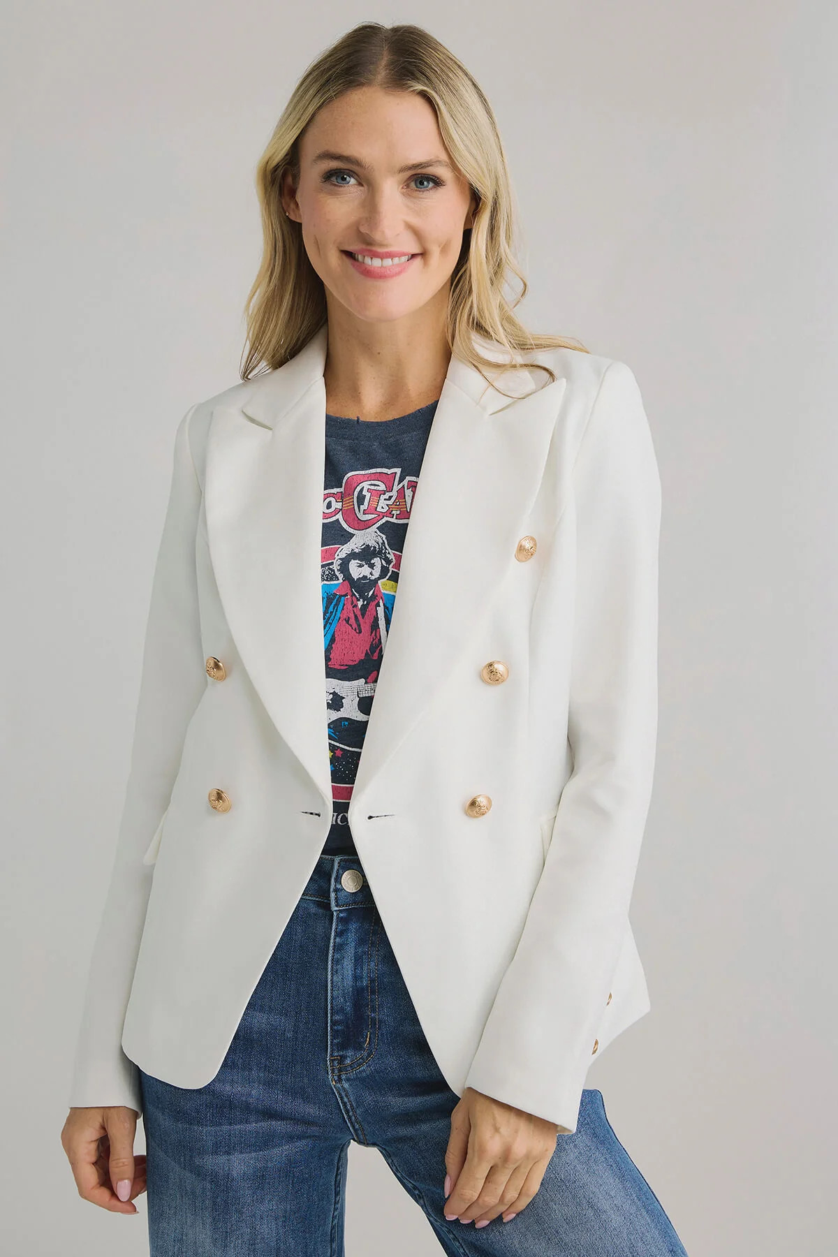 Lioness Double Breasted Blazer | Social Threads