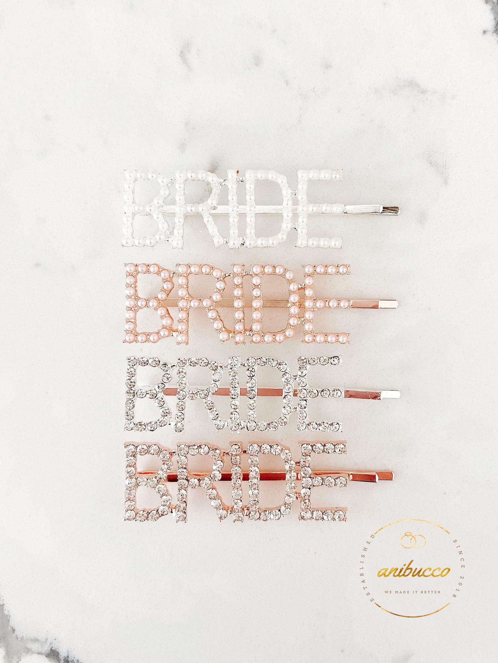 Rhinestone Pearl Bride Mrs Hair Barrette Pin, Bride Hair Accessories, Bride Letter Hair Clip, Bac... | Etsy (US)