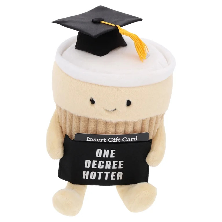One Degree Hotter Coffee Plush Gift Card Holder, Brown and Black, Graduation by Way To Celebrate | Walmart (US)