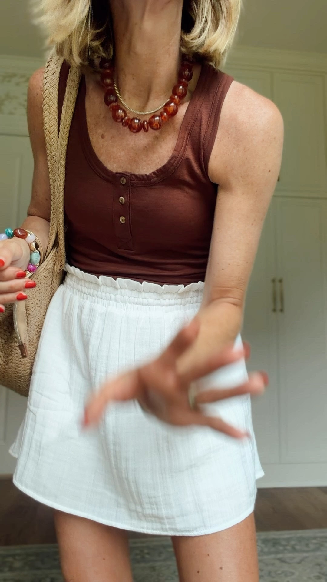 Xs in tank 
S in skort