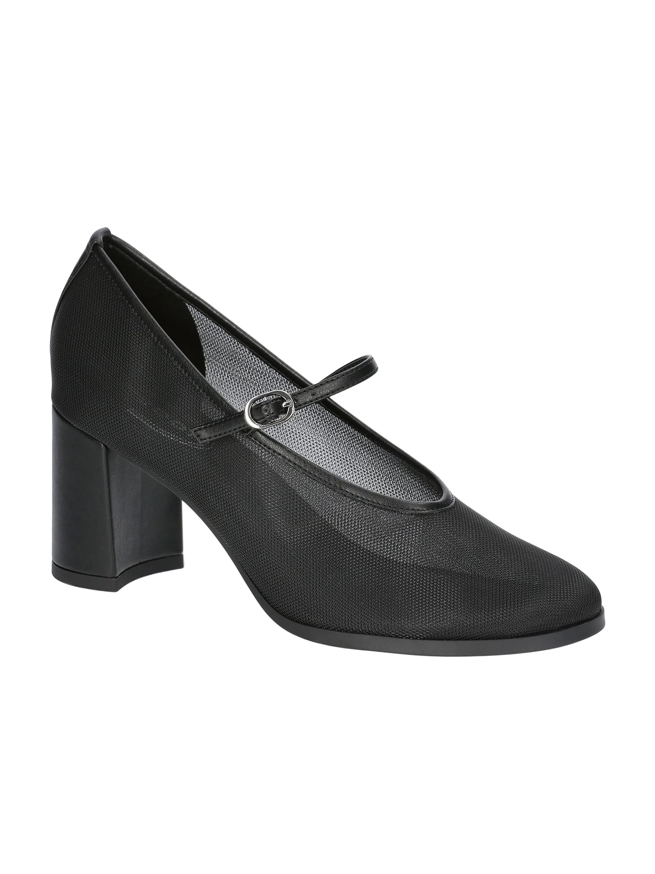 Scoop Women's Mesh Mary Jane Block Heel Pumps | Walmart (US)