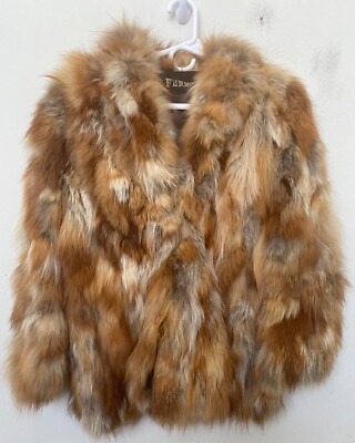 New Furrocious Brown Natural  Red Fox Sides Jacket Coat Size M, $1500  | eBay | eBay US