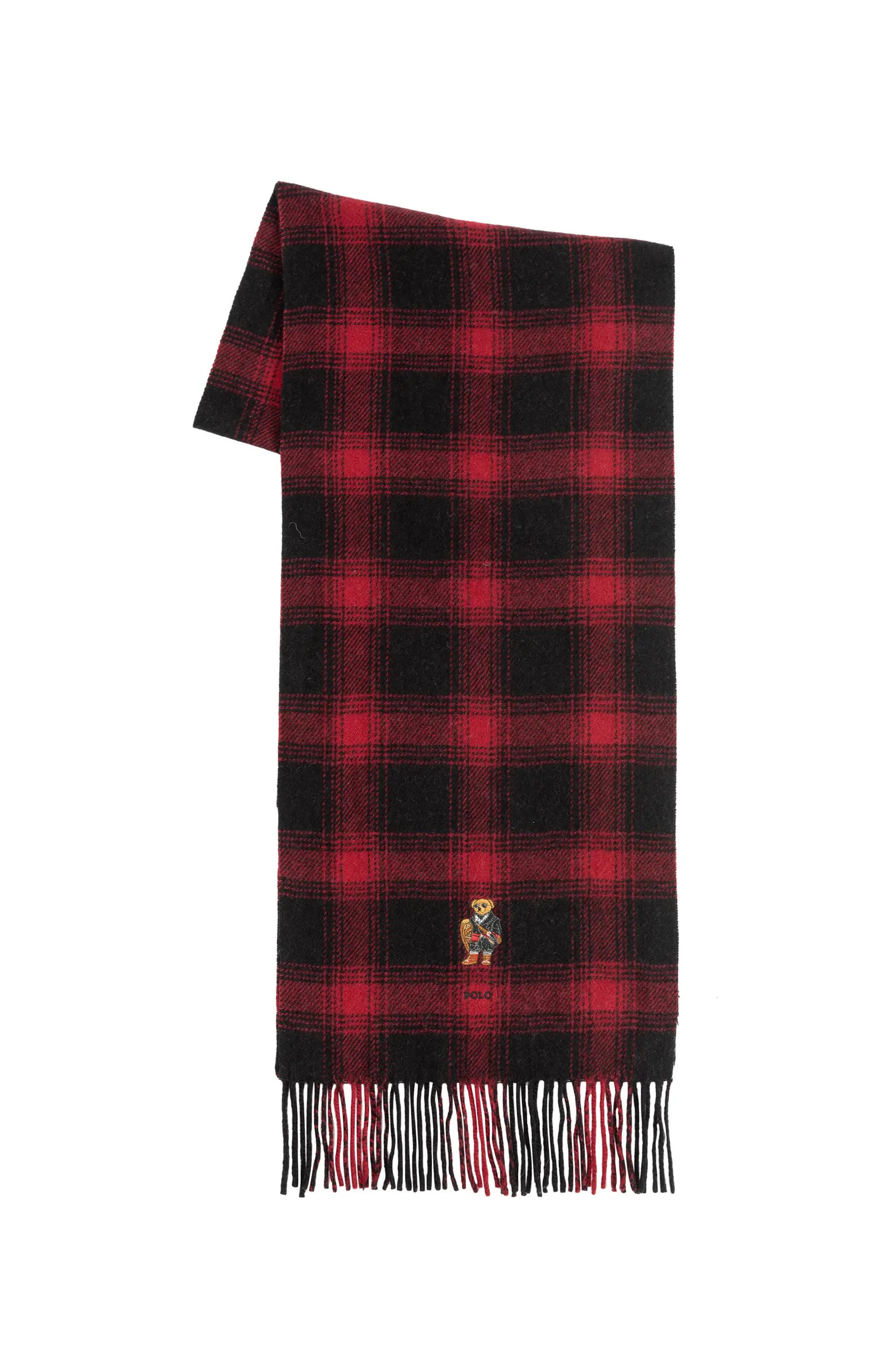 Polo Ralph Lauren Woven Holiday Bear Scarf | Nordstrom | Nordstrom