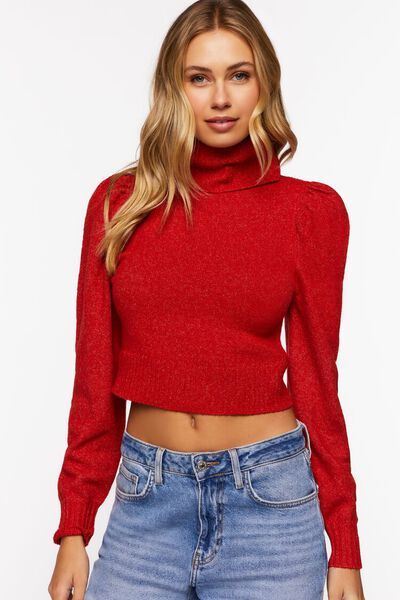 Puff-Sleeve Turtleneck Sweater | Forever 21 (US)