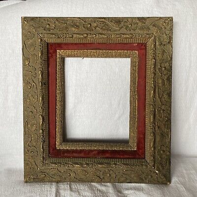 ANTIQUE Wood VICTORIAN PICTURE FRAME 18 X 16” ORNATE DEEP Gilded holds 8x10" | eBay AU