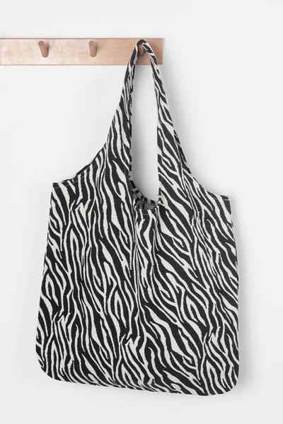 Anneliese Cotton Zebra Shoulder Bag | Cupshe US