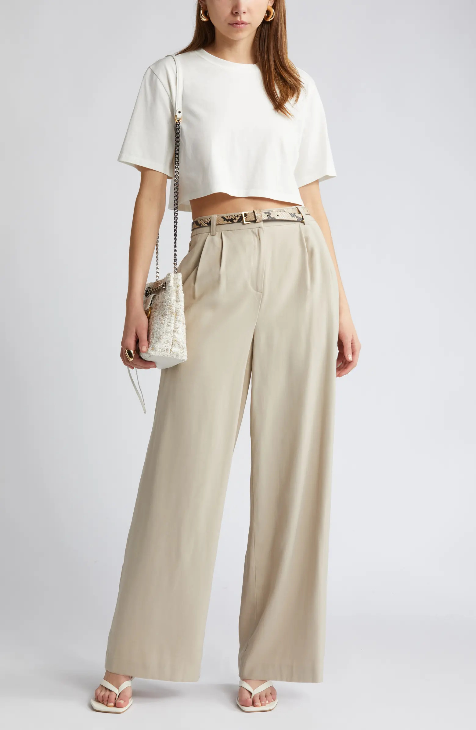 Crewneck Crop Cotton T-Shirt | Nordstrom