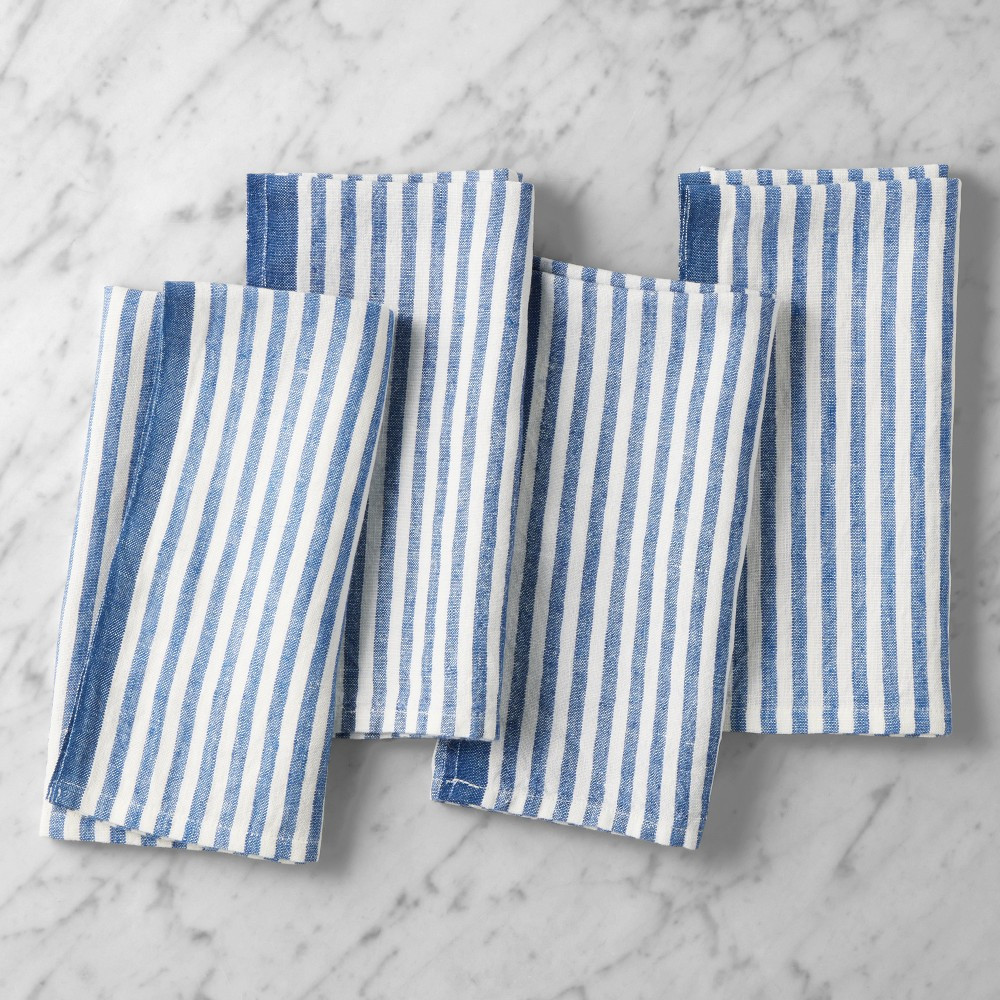 Ticking Stripe Napkins, Set of 4 | Williams-Sonoma