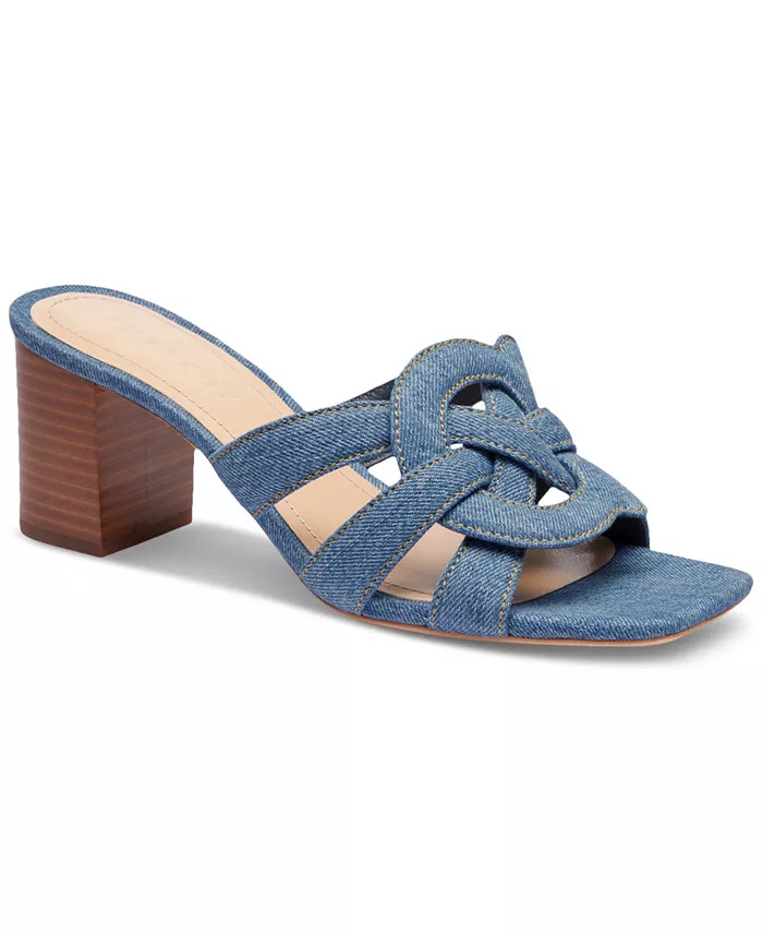 COACH Women's Nikki C-Emblem Block-Heel Dress Sandals - Macy's | Macy's