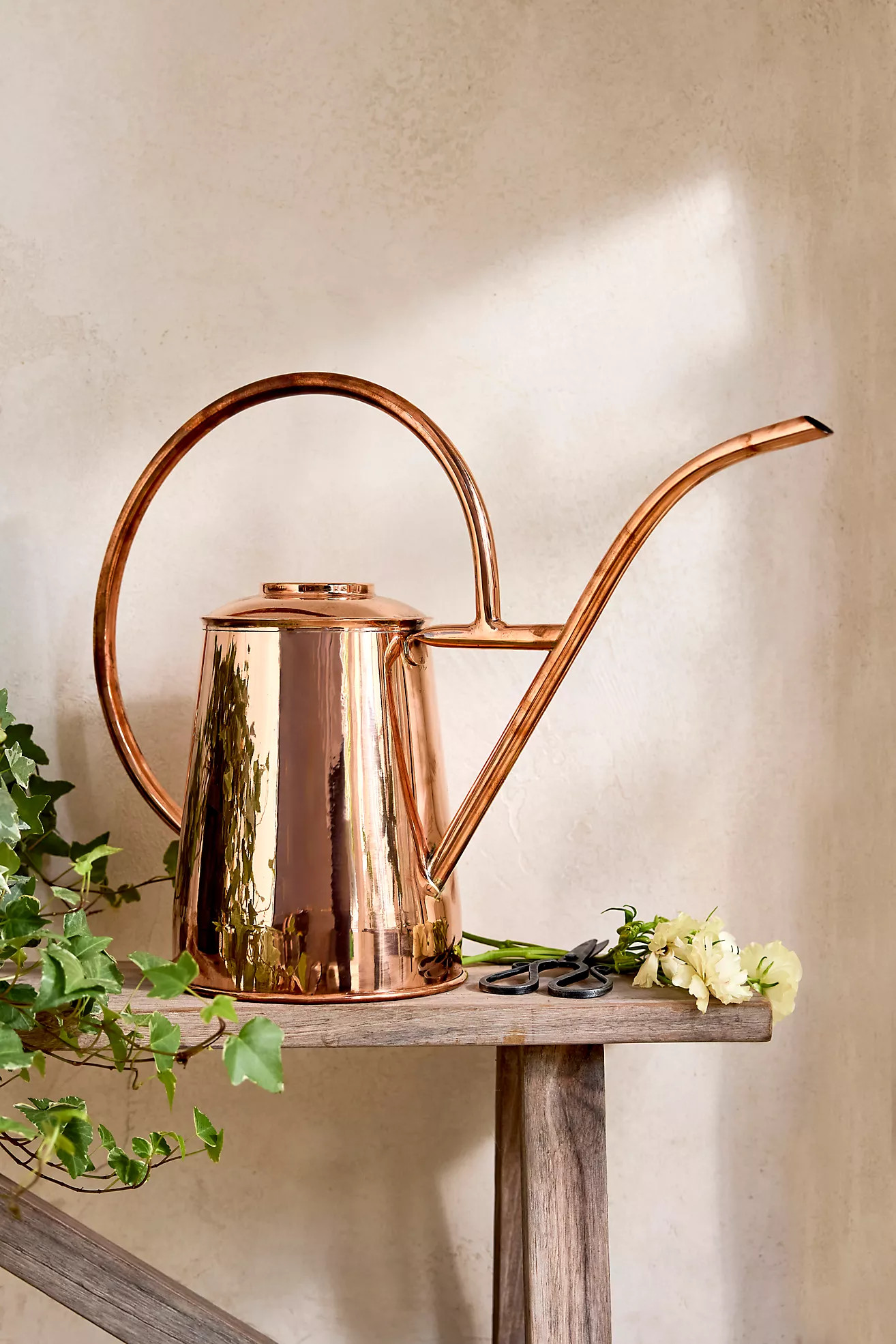 Hoop Handle Copper Watering Can, 1.3 Gallon | Terrain