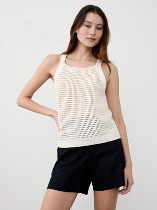 Open Stitch Sweater Tank | Banana Republic Factory