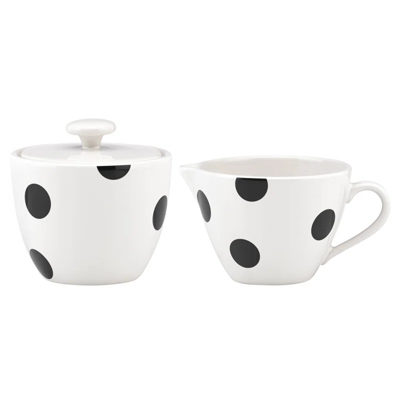 kate spade new york Deco Dot Sugar and Creamer Set | Wayfair North America